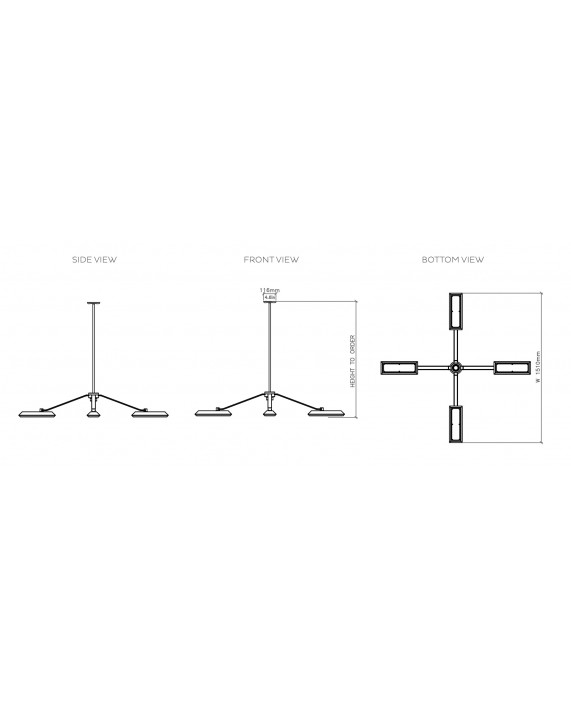 Bert Frank Rinato 4 Chandelier